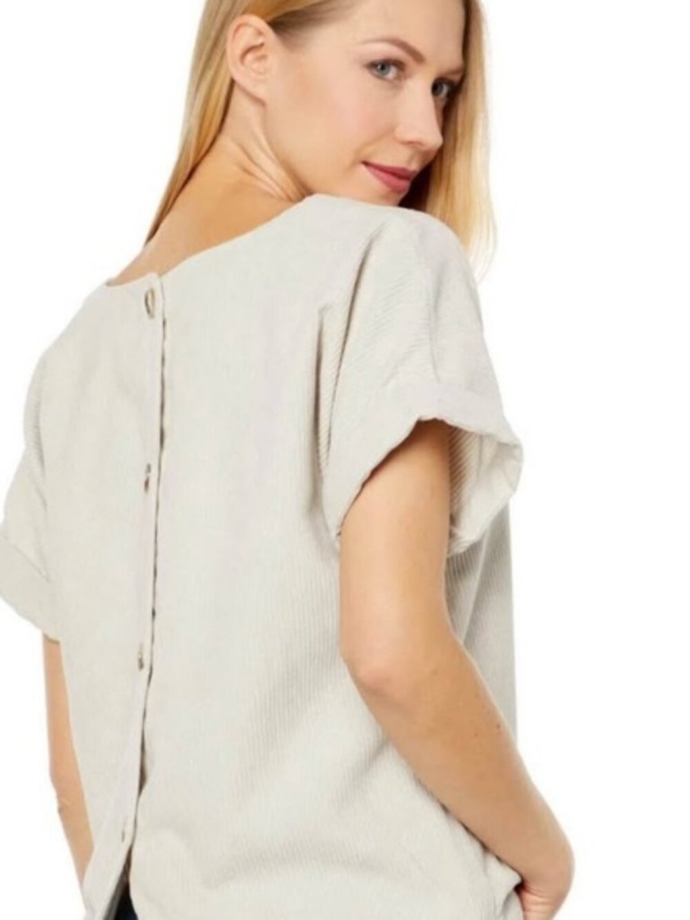 Madewell Corduroy V-Neck Top EUC - Women's Size S